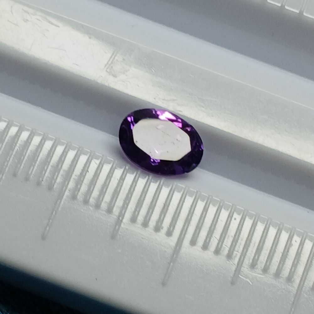 Oval Purple Amethyst Gemstone 7x5mm